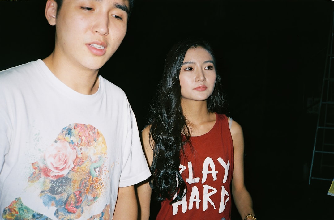 a man and woman posing for a picture